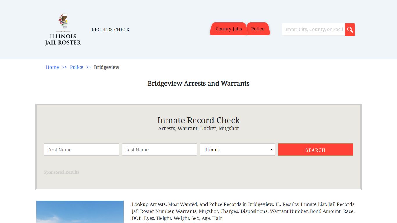 Bridgeview Arrests and Warrants | Jail Roster Search